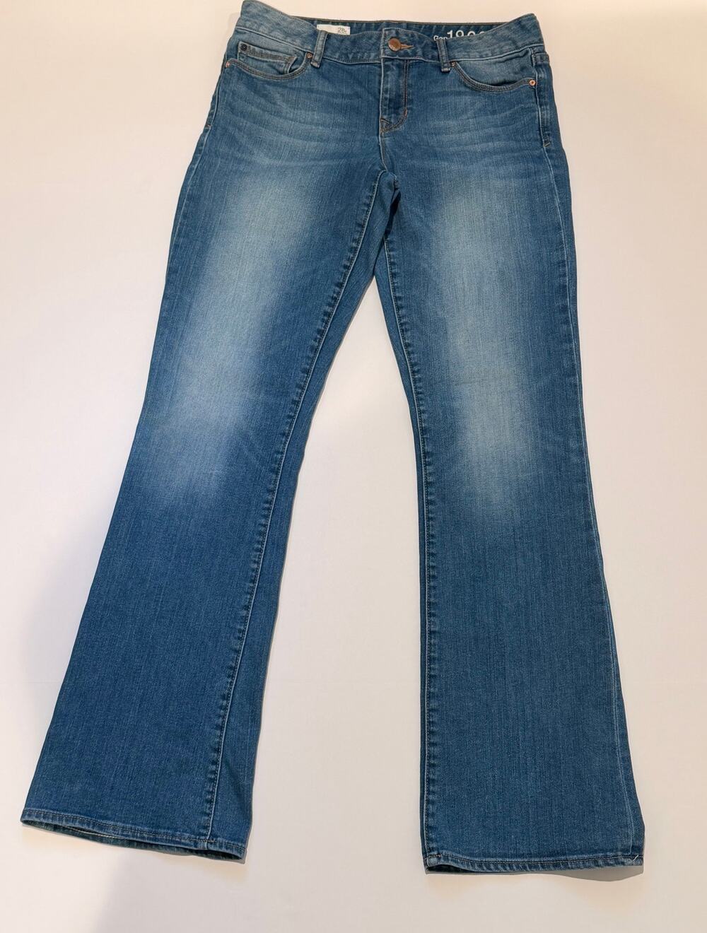 Gap 1969 Perfect Boot Jeans Women's 28 Regular Bootcut Stretch Blue Denim